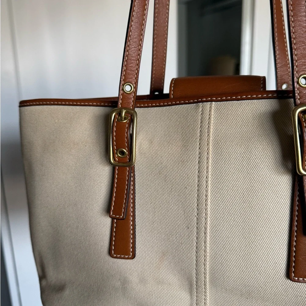 Vintage Coach Legacy West Twill Shoulder Tote Bag 9869 - Picture 3 of 10